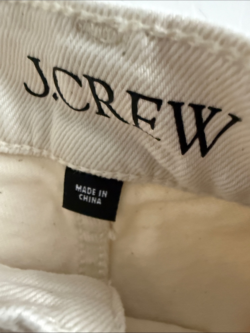 J.Crew Sailor wide leg denim trousers in an ecru color Sz 27 - Picture 7 of 8
